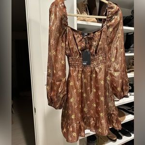 Silk mini dress. Never been worn NWT